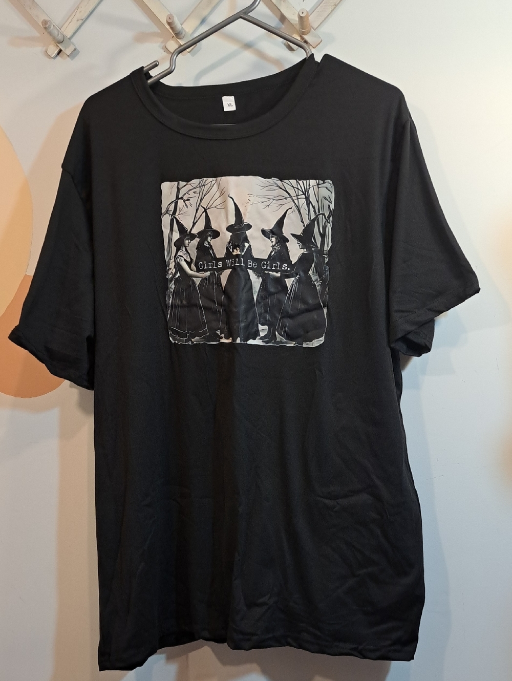 Girls Will Be Girls Black Graphic Tee